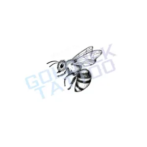 Bee Tiny Tattoo V.4