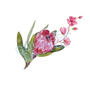 Tropical Flower Tattoo