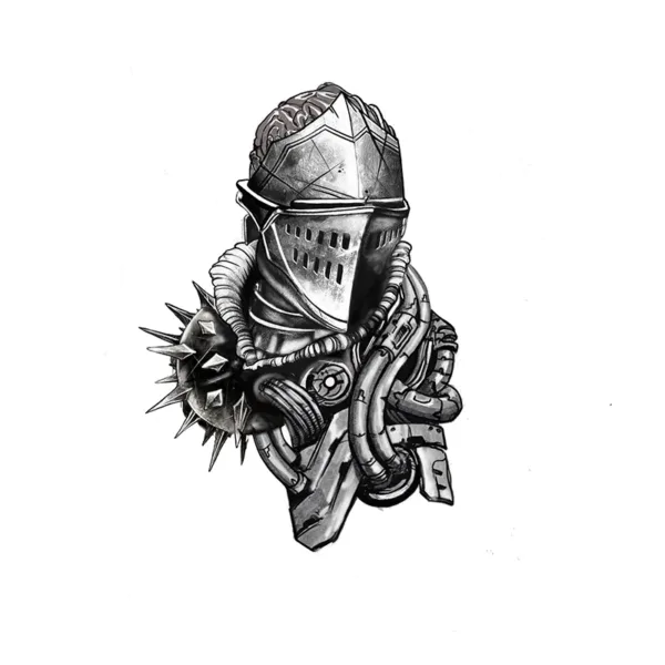 Knight Tattoo Design