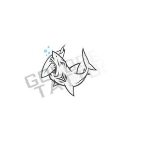 Tiny Shark Surf Tattoo V.2
