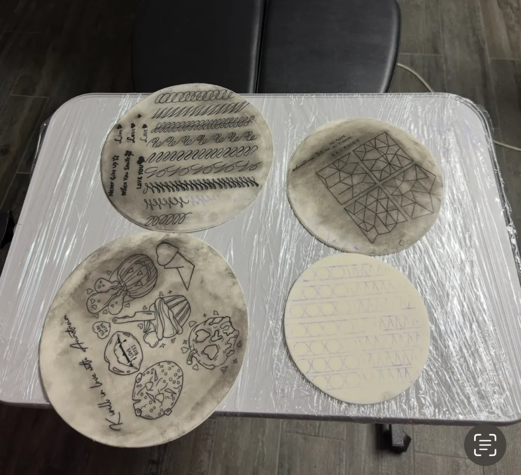How to Become a Fineline Tattoo Artist 12 Practicing tattoo on Synthetic Skin