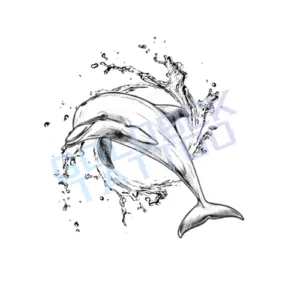 Fineline-Dolphin-Tattoo