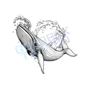 Fineline Tattoo Whale