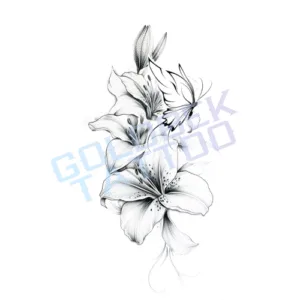 Realistic Flower Tattoo