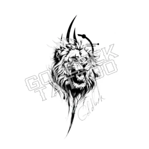 Realistic Lion Tattoo