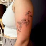 Fineline Tattoos 4 Fineline Flower Tattoo