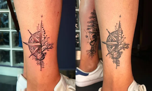 Before After Healed Tattoo